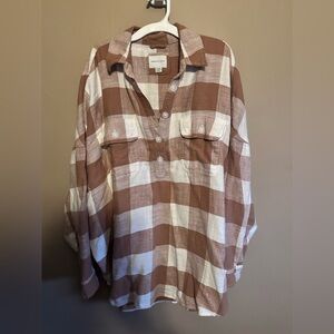 American Eagle size XL plaid tunic